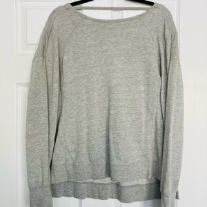 Sweaty betty gray knit athletic shirt